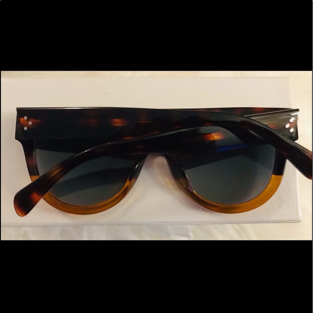 NWT! CELINE HAVANA AUTHENTIC AVIATORS W/CLOTH+CASE